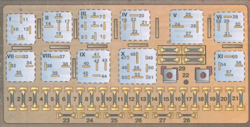 Schemat Audi 80 90 bloków pod maską