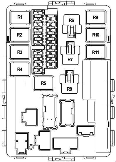 schemat skrzynki bezpieczników prawy nissan teana j31
