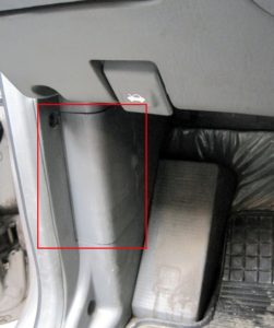 Lokalizacja urządzenia w kabinie