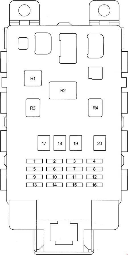 schemat skrzynki bezpieczników toyota p10