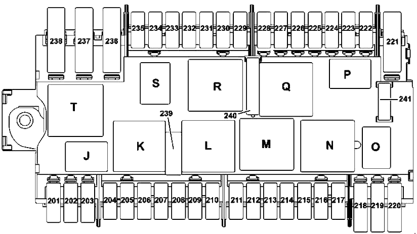 Schemat bezpieczników Mercedes 166