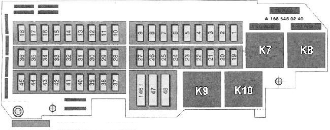 Schemat mercedesa w168