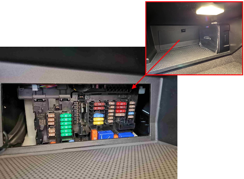 Lokalizacja skrzynki bezpieczników bmw 1 f40